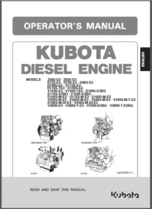 Kubota Z482 E3 Operators Service Repair Manual - DOWNLOAD