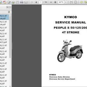 Kymco People S50 125 200 Service Workshop Repair Manual - DOWNLOAD
