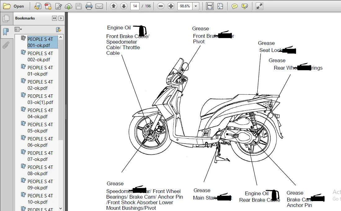 Kymco People S50 125 200 Service Workshop Repair Manual - DOWNLOAD - Image 3