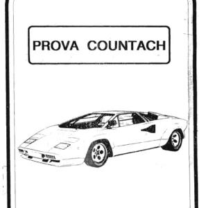 Lamborghini Countach Replica Owners Manual - DOWNLOAD