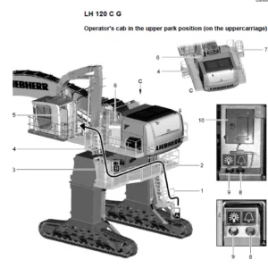 Liebherr Lh120 C 1103 Excavator Operators Operating Manual - DOWNLOAD