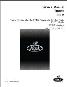 Mack Truck Fault Error Code List Manual 2010 Chu Cxu Gu Td - DOWNLOAD