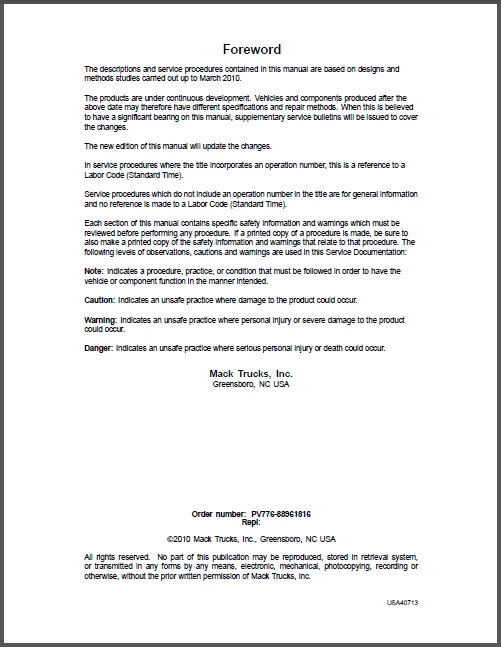 Mack Truck Fault Error Code List Manual 2010 Chu Cxu Gu Td - DOWNLOAD - Image 2
