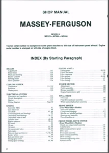 Massey Ferguson 670 690 698 Tractor Workshop Service Manual - DOWNLOAD