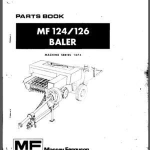 Massey Ferguson Mf 124 126 Baler Parts Manual 651317m95 - DOWNLOAD