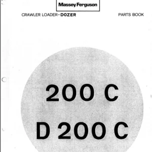 Massey Ferguson Mf 200 C D 200 C Tractor Loader Dozer Parts Manual - Download