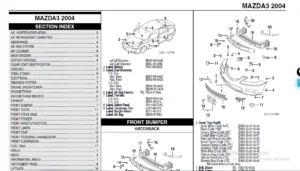 Mazda 3 Parts Manual Catalog 2004 - DOWNLOAD