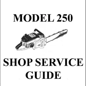 Mcculloch 250 Chain Saw Service  Repair  Guide Manual - DOWNLOAD