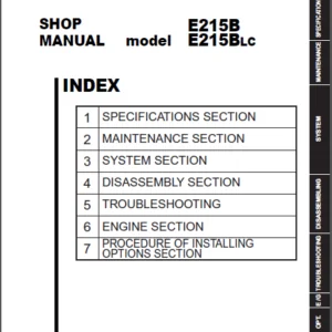 New Holland Hydraulic Excavator E215B E215BLC Shop Manual - PDF DOWNLOAD