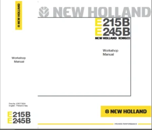 New Holland Kobelco E215B E245B 87677762A Workshop Manual - PDF DOWNLOAD