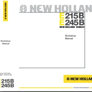 New Holland Kobelco E215B E245B 87677762A Workshop Manual - PDF DOWNLOAD