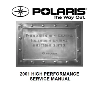Polaris snowmobile Indy service manual repair 2001 high performance - Download