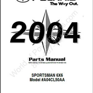 Polaris Sportsman 6x6 Parts Manual 2004 - PDF DOWNLOAD