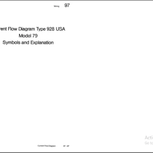 Porsche 928 Usa Model 1979 Current Flow Diagram - DOWNLOAD