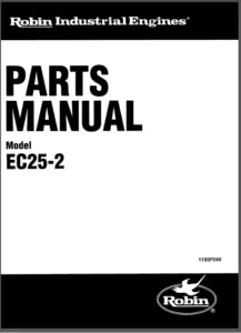 Robin Ec25-2 Engine Spare Parts Catalog PDF Download
