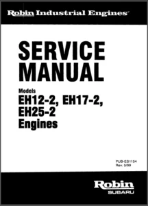 Robin Eh12 2 Eh17 2 Eh25 2 Service Manual - DOWNLOAD