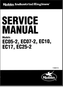 Robin Ec05 2 Ec07 2 Ec10 Ec17 Ec25 2 Service Manual - DOWNLOAD