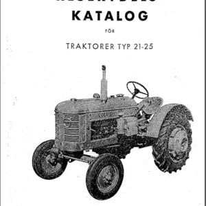 Reservdelskatalog Volvo T21  T25 Traktor - DOWNLOAD