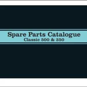 Royal Enfield Classic 500 350 Illustrated Parts Manual - DOWNLOAD