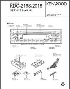 Service Manual Kenwood Kdc 2018 Cd Receiver - Download