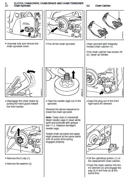 Stihl 017 018 Chain Saws Parts Workshop Service Repair Manual - Download - Image 3