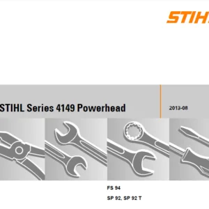 Stihl 4149 Powerhead Service Manual Fs94 Sp92 Sp92t PDF DOWNLOAD