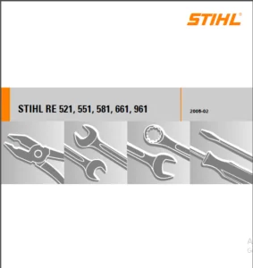 Stihl RE 521, RE 551, RE 581, RE 661, RE 961 Pressure Washer  Service Repair Manual - DOWNLOAD