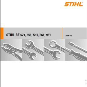 Stihl RE 521, RE 551, RE 581, RE 661, RE 961 Pressure Washer  Service Repair Manual - DOWNLOAD