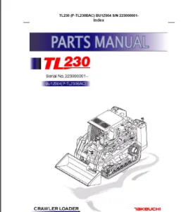 Takeuchi Tl230 Parts Book PDF DOWNLOAD