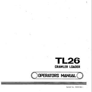 Takeuchi Tl26 Operators Manual - DOWNLOAD