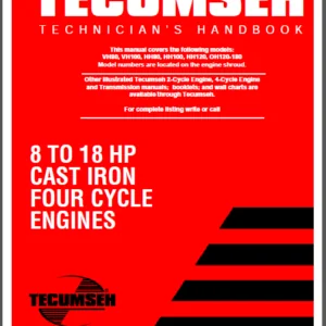 Tecumseh 8 To 18 Hp Technician Service Manual - DOWNLOAD