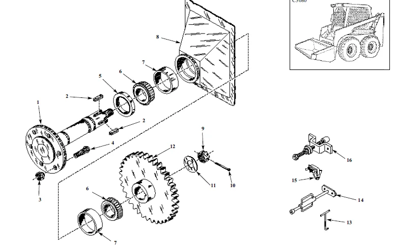Thomas 135 137 153 Skid Steer Loader Service Parts Catalogue Manual - Download - Image 3