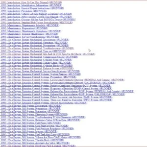 Toyota 4Runner 1990 - 1995  Complete Service Repair Manual Download