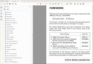 Toyota Celica 1988 Alltrac Complete service repair workshop manual DOWNLOAD