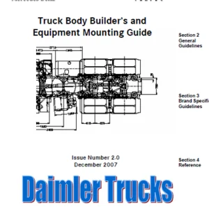 Truck Body Builders And Equipment Mounting Guide  Mercedes Freightliner Sterling Trucks  - DOWNLOAD
