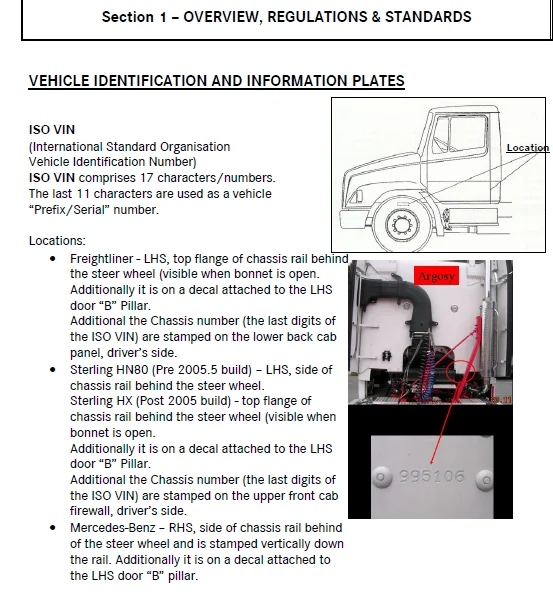 Truck Body Builders And Equipment Mounting Guide  Mercedes Freightliner Sterling Trucks  - DOWNLOAD - Image 3