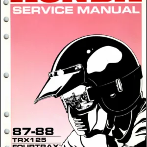 Honda Trx125 Service Repair Manual  1987- 1988 Trx 125 - DOWNLOAD