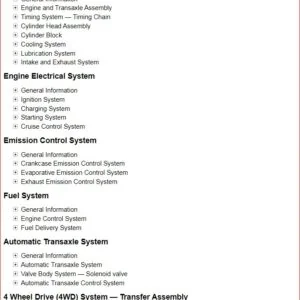 Hyundai Veracruz  2007 - 2015 EN  G 3 8 DOHC Service Repair Manual - DOWNLOAD