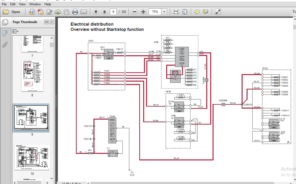 Volvo S60 V60 2014 Electrical Wiring Diagram Manual Instant - Download