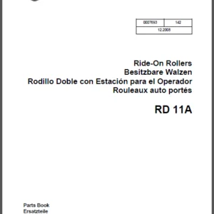 Wacker Rd11 Roller Parts Manual - DOWNLOAD