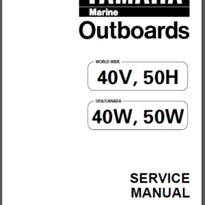 YAMAHA 40V 40W 50H 50W OUTBOARD WORKSHOP SERVICE MANUAL - DOWNLOAD