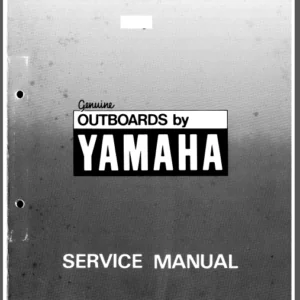 Yamaha 2sj Outboard Service Repair Maintenance Manual Factory pdf DOWNLOAD