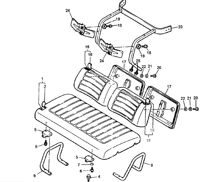 Yamaha G16ap G16ar Jn61 Golf Cart Parts Manual Catalog - PDF DOWNLOAD - Image 4