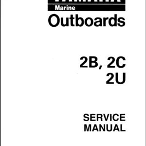 Yamaha Outboard 2b 2c 2u Service Manual - PDF DOWNLOAD