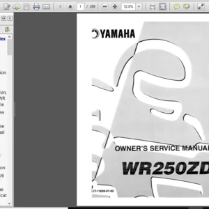 Yamaha Wr250 Service Manual 1992 - PDF DOWNLOAD