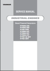 Yanmar YTG5.0S YTG6.5S  YTG10S YTG5.0T  YTG6.5T YTG9.0T YTG12.5T  YTG15T Diesel Powered Generators Service  Manual Instant - Download