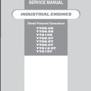 Yanmar YTG5.0S YTG6.5S  YTG10S YTG5.0T  YTG6.5T YTG9.0T YTG12.5T  YTG15T Diesel Powered Generators Service  Manual Instant - Download