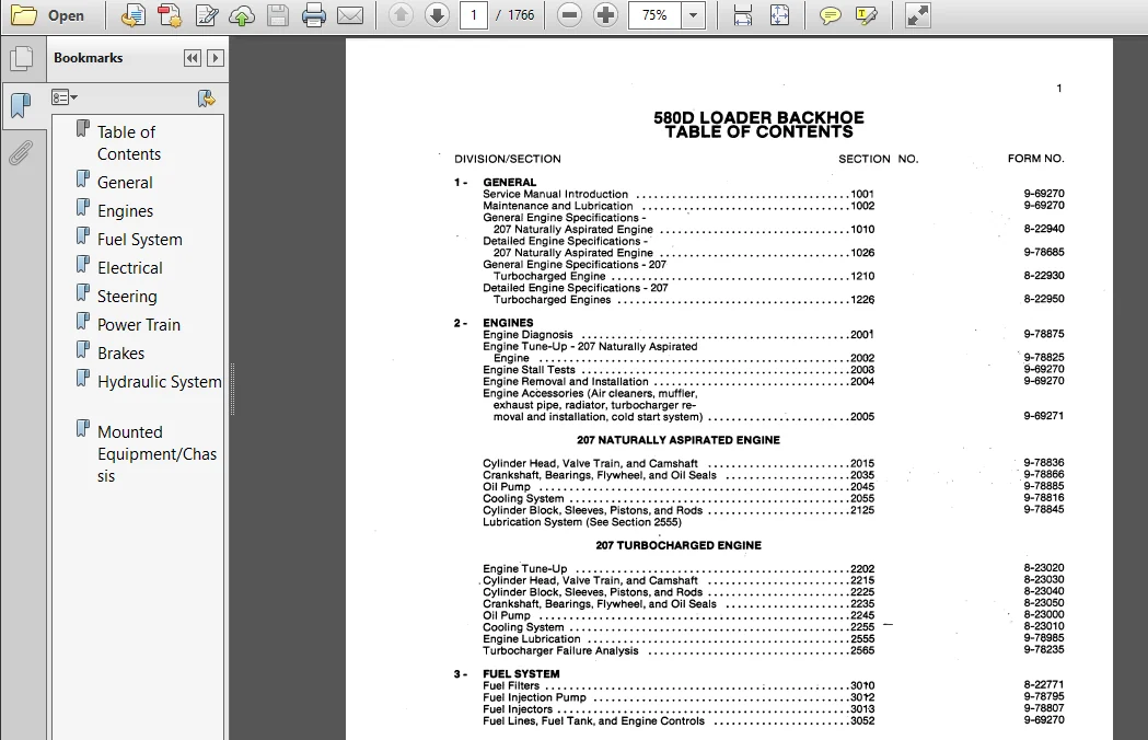 Case 580D Loader Backhoe Service Repair Manual - PDF Download - Image 2