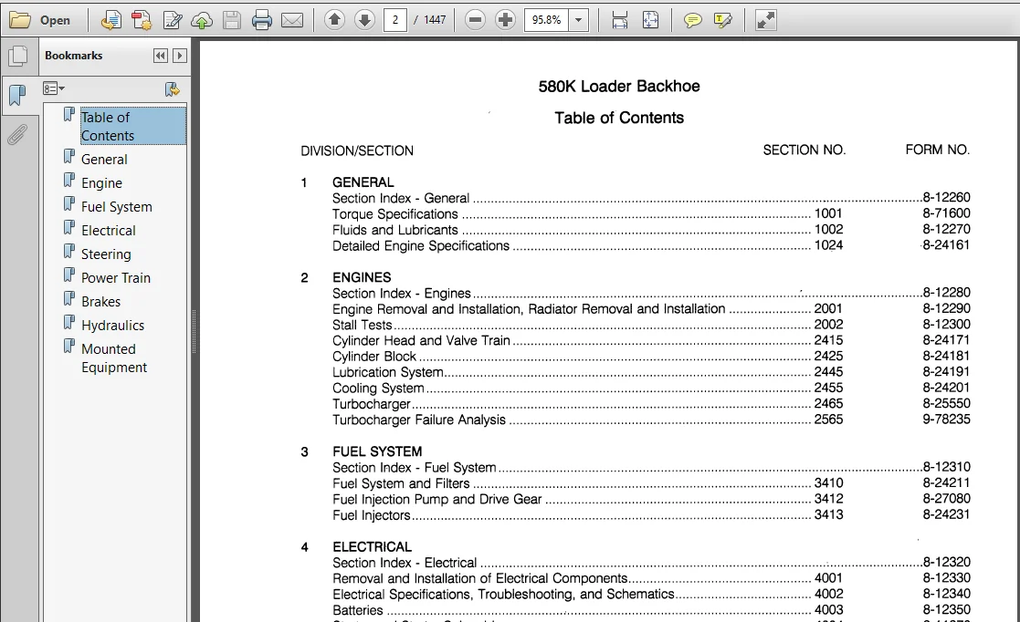 Case 580K phase3 Loader Backhoe Service Manual - PDF Download - Image 3