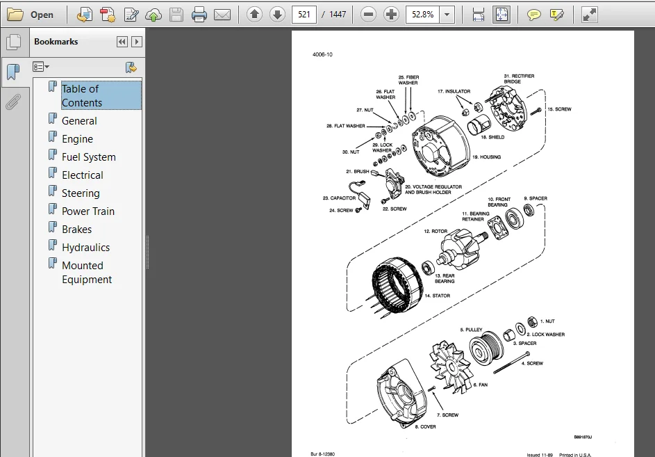 Case 580K phase3 Loader Backhoe Service Manual - PDF Download - Image 4